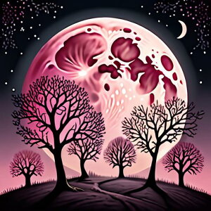 タロットクロス tarot 占い 神秘的 タペストリー おしゃれ 祭壇 撮影背景 正方形 グッズ アクセサリー 黒 ピンク 白 木 生命の樹 月 夜 風景