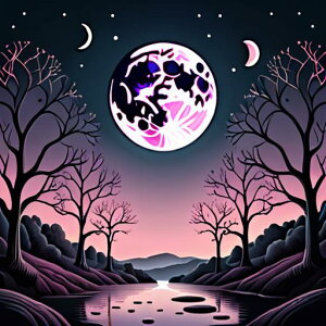 タロットクロス tarot 占い 神秘的 タペストリー おしゃれ 祭壇 撮影背景 正方形 グッズ アクセサリー 黒 白 ピンク 生命の樹 月 夜 湖 風景