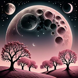 タロットクロス tarot 占い 神秘的 タペストリー おしゃれ 祭壇 撮影背景 正方形 グッズ アクセサリー 黒 白 ピンク 木 生命の樹 風景 夜空 月