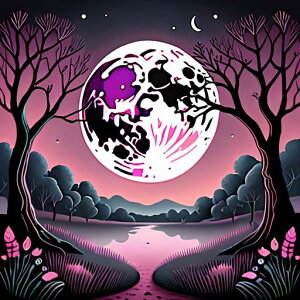 タロットクロス tarot 占い 神秘的 タペストリー おしゃれ 祭壇 撮影背景 正方形 グッズ アクセサリー 黒 白 ピンク 生命の樹 月 風景 夜空 自然