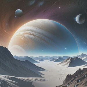 タロットクロス tarot 占い 神秘的 タペストリー おしゃれ 祭壇 撮影背景 正方形 グッズ アクセサリー 青 白 グレー 惑星 宇宙 山 風景 空