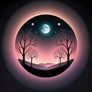 タロットクロス tarot 占い 神秘的 タペストリー おしゃれ 祭壇 撮影背景 正方形 グッズ アクセサリー 青 黒 ピンク 木 月 風景 自然 生命の樹