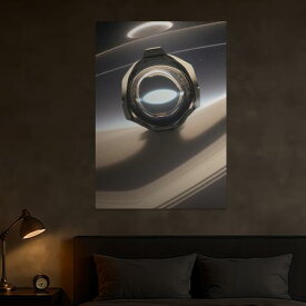 宇宙船 宇宙 リング 未来 SF タペストリー 瞑想 幻想的 ヒーリング リラックス ミステリアス おうちスタジオ グッズ 壁掛け インテリア 大きい 撮影背景 大判 長方形 グレー ベージュ 白