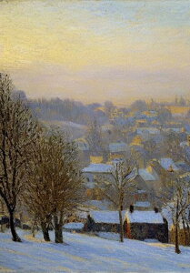 雪 冬 風景 家 木 タペストリー リラックス 名画風 遠景 瞑想 大判 布製 壁飾り 巨大 壁掛け インテリア 大きい 撮影背景 長方形 白 ベージュ グレー