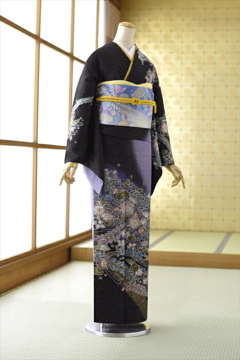 楽天市場 訪問着 レンタル モダン 訪問着レンタル レンタル訪問着 着物 着物レンタル 黒 トールサイズ 大きいサイズ フルセット 付け下げ 付下げ 入学式 卒業式 卒園式 結婚式 お宮参り 七五三 フォトブック プレゼント 母親 母 ママ Froufrou