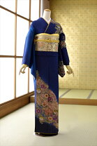 楽天市場】紺（種類（着物）訪問着）（着物｜和服）：レディース 
