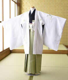 小学校卒業式 身長138cm〜148cmくらい 袴 レンタル 白色 羽織袴 ジュニア着物 卒業式 着物レンタル 袴レンタル 小学校卒業式 袴 着物 フルセット 7歳 晴れ着 男 レンタル袴 男の子 男児 キッズ 小学生 1/2成人式 七五三 753 8歳 9歳 10歳 11歳 12歳 mjk10106