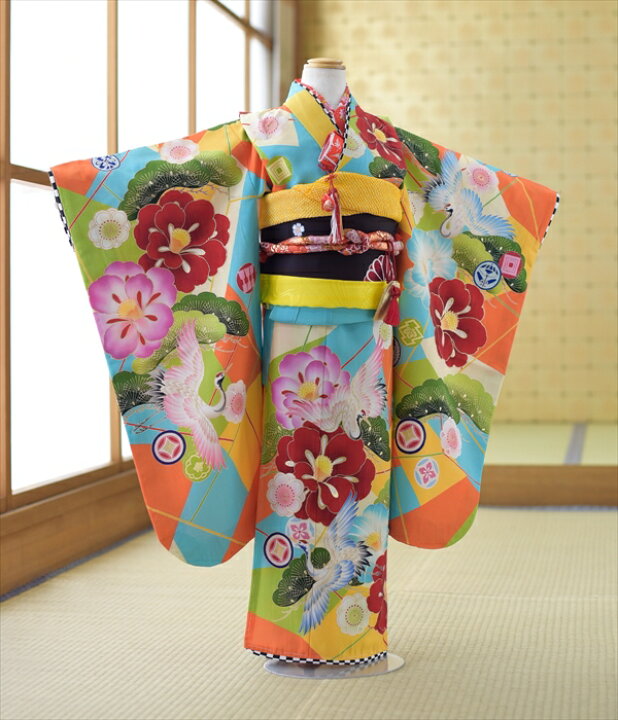楽天市場 レンタル 身長113cm 125cm位まで 七五三7歳女の子 フルセットレンタル 往復送料無料 七才女子 帯付き 着物レンタル 753 お宮参り 貸衣装 フルフル 結婚式 七五三 着物 七歳 Froufrou