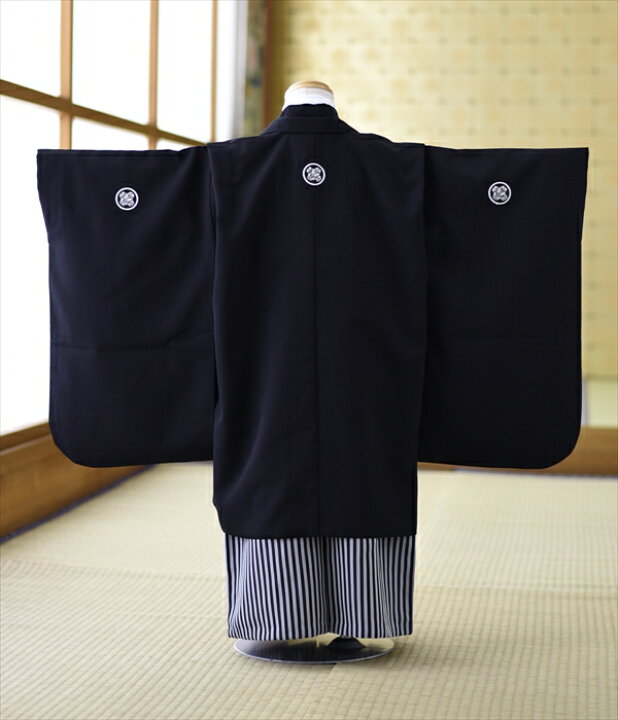 楽天市場】黒紋付〔おそろい2着セット〕5歳3歳兄弟や5歳双子など一緒の 