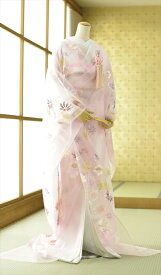 オーガンジー打掛 フルセットレンタル 着物レンタル 色打掛レンタル 結婚式 花嫁和装 貸衣装 フルフル 〔かしいしょう〕