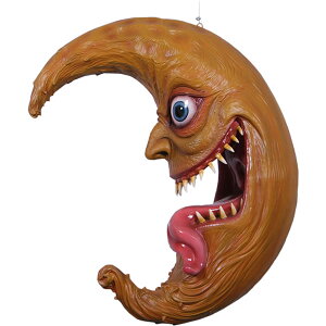 FRPオブジェ ハロウィンこわい月置物 食べ物 カボチャ 南瓜 フォトスポット フォトスタジオ 植物園 店舗 カフェ 喫茶店 レストラン 飲食店 インテリア イベント ディスプレイ 実物大 等身大