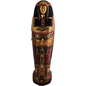 FRPオブジェ　古代エジプト女王の石棺置物 エジプト ピラミッド 公園 店舗 イベント ディスプレイ 実物大 等身大 リアル 等身大オブジェ 等身大フィギュア