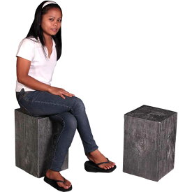 FRPオブジェ 木材風チェア置物 ガーデンファニチャー 椅子 イス 公園 店舗 イベント ディスプレイ 実物大 等身大 リアル 【whlny】