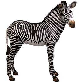 FRPアニマルオブジェ シマウマの赤ちゃん【即納可】置物 動物 縞馬 しまうま 動物園 店舗 カフェ 喫茶店 レストラン 飲食店 インテリア イベント ディスプレイ 実物大 等身大 リアル 等身大フィギュア 【whlny】