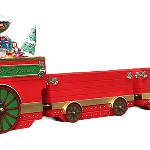 FRPオブジェ クリスマス機関車 荷台置物 人物 人形 クリスマス サンタクロース トナカイ 店舗 イベント ディスプレイ 実物大 等身大 リアル 【whlny】