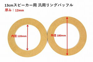 �y�ėp�C���i�[�o�b�t���zMDF�� ���Y13cm�X�s�[�J�[�p 12mm�� ���� DIY�p