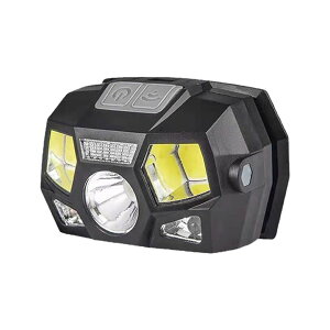 ヘッドライト LEDライト USB充電式 超強力 爆光 高輝度 COB XPELED センサー 登山 夜釣り 作業 アウトドア 懐中電灯 tecc-senhead