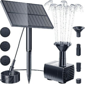 ソーラーポンプ 電気代0円 ソーラーパネル 省エネ 庭 噴水 池 池ポンプ 循環 水 水流 太陽光 エコ tec-ikepon02