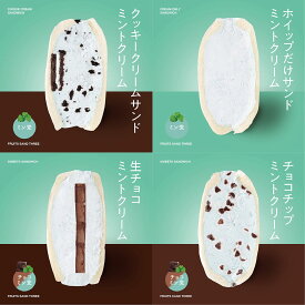 冷凍のみ │ ミントサンドセット4個セット │ フルーツサンドスリー │ お取り寄せ ご褒美 お菓子 洋菓子 ギフト 内祝い 出産祝い スイーツ 手土産 低糖質 カロリー