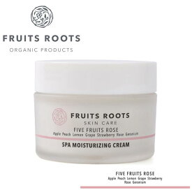 【10%OFF 楽天スーパーSALE】 フルーツルーツ スパモイスチャライジングクリーム 50ml フェイス クリーム オーガニック ヴィーガン コスメ 保湿 ローズ ゼラニウム 香り 無添加 スキンケア FRUITSROOTS ノーマル肌
