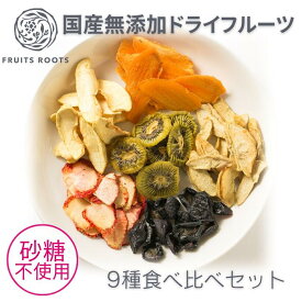 【5/16 01:59まで ポイント5倍】 【初回食べ比べ9種セット】マツコの知らない世界で紹介 ドライフルーツ ミックス りんご いちご キウイ イチジク すもも 洋ナシ バナナ パイン ドラゴンフルーツ 砂糖不使用 国産 無添加 ギフト対応可 フルーツルーツ FRUITSROOTS