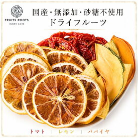 【P3倍 10/14-20】 【マツコの知らない世界で紹介】ドライフルーツ ミックス トマト レモン パパイヤ ×2袋 砂糖不使用 国産 無添加 ギフト対応可 お子様にも安心 フルーツルーツ FRUITSROOTS 専門店