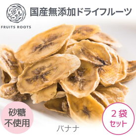 【P5倍 11/4-11/11】 【マツコの知らない世界で紹介】ドライフルーツ バナナ ×2袋 砂糖不使用 国産 無添加 ギフト対応可 お子様にも安心 フルーツルーツ fruitsroots ドライバナナ