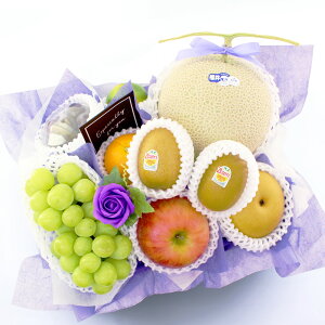 フルーツギフト フルーツ 果物 盛り合わせ 詰め合わせ 画像配信 即日発送 花 フラワー ソープフラワー セット ギフト 秋 秋の味覚 贈答 プレゼント お供え お悔み 御供 法事 法要 供物 49日 四