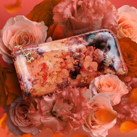 花びらのように薄くて柔らかなL字財布 レディース Cara Alice（カーラ　アリス）ピンク