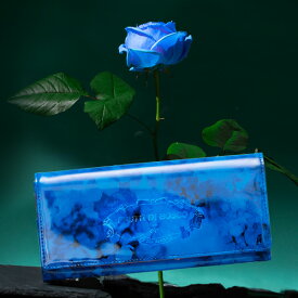 花言葉は“夢叶う”。「薔薇の花言葉」がテーマの長財布 ALBA Alice -Blue Rose-（アルバアリス ブルーローズ） 103222-7154