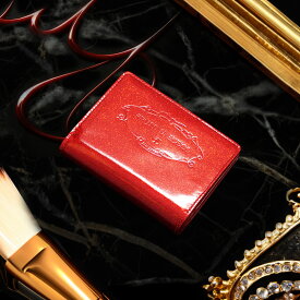 【FRUTTI】Elmo Veronica（エルモ　ヴェロニカ）　2つ折財布　バイフォールドウォレット　女性　レディース　エナメル　グリッター　赤い財布