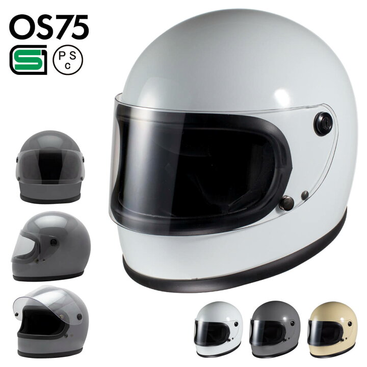 楽天市場】バイク ヘルメット フルフェイスヘルメット 族ヘル OS75 ISN 