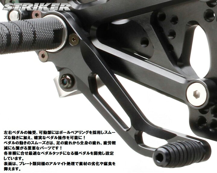 楽天市場】ストライカー バックステップ CBR650R｜CB650R SS-AA2149B 