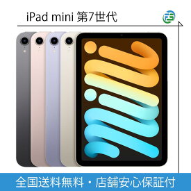 iPad mini 第7世代 2024年 (A17 Pro) 本体 Wi-Fi/Cellularモデル 128/256/512GB スペースグレイ・ブルー・パープル・スターライト SIMフリー あす楽 送料無料 アップル アイパッド ミニ