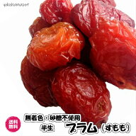 砂糖不使用ドライプラム すもも 　 送料無料 ドライフルーツ 無着色 天日干し チャック袋 小分け プラム …