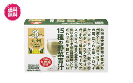 15種類の野菜青汁　3g×15包／1箱 九州産　粉末　たっぷり野菜　健康応援　送料無料