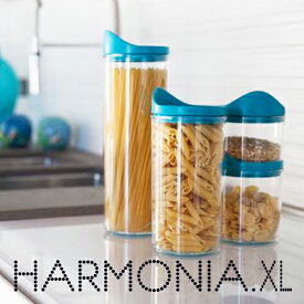 パスタケース おしゃれ HARMONIA XLARGE ハーモニア Xラージ フードストック ジャー 容器 100% イタリア製 POS DESIGN 滑り止め 積み重ね式 フード コンテナ ストッカー 保存容器 絶対に壊れない パスタ容器 パスタ ケース 小物入れ 1015863