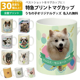 【オリジナルプリント】 全面 特急プリント マグカップ フォトプリント オーダーメイド 名入れ無料 うちの子グッズ 犬 猫 ペット 孫 ギフト ノベルティ 記念品 誕生日 クリスマス 母の日 父の日 プレゼント
