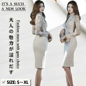 ワンピース レディース ドレス タイトワンピース ひざ丈ワンピース シースワンピース パーティー レース きれいめ 清楚系 美ライン フォーマル 二次会 お呼ばれ 結婚式 普段着 入園式 卒園式