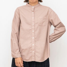 [公式ストア] SUN VALLEY サンバレー / 製品染め オックス スタンドカラー シャツ