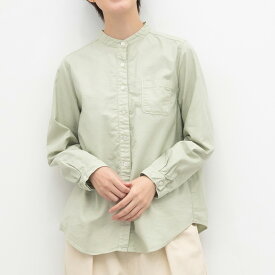 [公式ストア] SUN VALLEY サンバレー / 製品染め オックス スタンドカラー シャツ