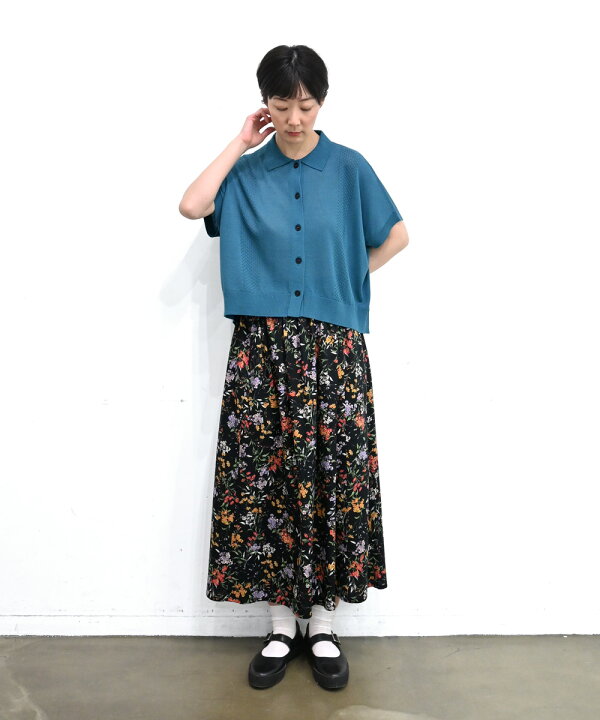 bulbul リネンフレアスカート