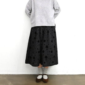 【SALE70%off】コットン ローン フロッキー ドット ギャザー スカート 【SK8137222】【SUNVALLEY サンバレー】