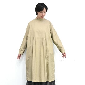 【SALE40%off】[公式ストア] SUN VALLEY サンバレー / 製品染め オックス スタンドカラーワンピース