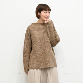 【SALE50%off】[公式ストア] SUN VALLEY サンバレー / タムヤーン＋バルキーヤーンMIX畦編み起毛 ボトルネックプルオーバー