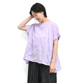 【SALE60%off】製品染め コットン ローン 総柄 刺繍 バック ギャザー プルオーバー 【SK5022247】【SUNVALLEY サンバレー】