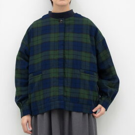 【SALE20%off】[公式ストア] SUN VALLEY サンバレー / コットン 平織 × 綾織二重織 ノーカラージャケット