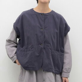 【SALE20%off】[公式ストア] SUN VALLEY サンバレー / 製品染め Wコーデュロイ 前あき ベスト