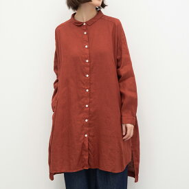 [公式ストア] SUN VALLEY サンバレー / 日本製品染め リネン 平織 シャツ チュニック