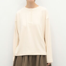 【SALE50%off】[公式ストア] SUN VALLEY サンバレー / ストレッチ スムース 起毛 ボーダー・無地 ヘンリーネック プルオーバー